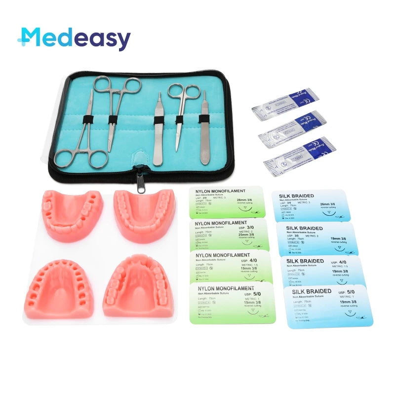 Medical Student Suture Training Kit – Skin Pad Model with Surgical Practice Tools, Educational & Teaching Equipment
