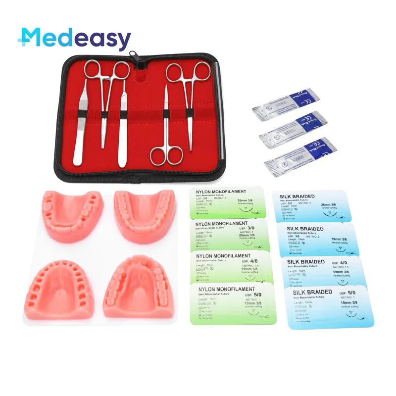 Medical Student Suture Training Kit – Skin Pad Model with Surgical Practice Tools, Educational & Teaching Equipment