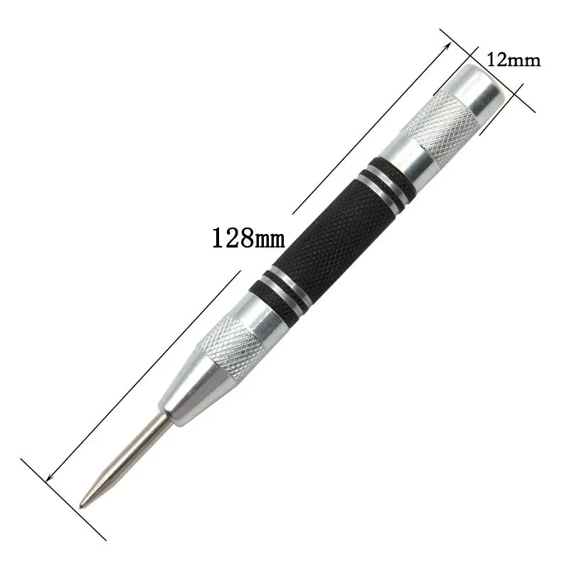 Spring-Loaded Centre Punch — Glass Breaker & Hole Marker