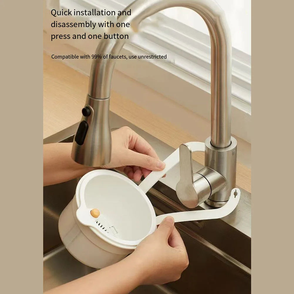 Creative Kitchen Sink Hanging Strainer Basket Detachable Openable Bottom Cover Kitchen Garbage Filter Quickly Drain Clean Rack
