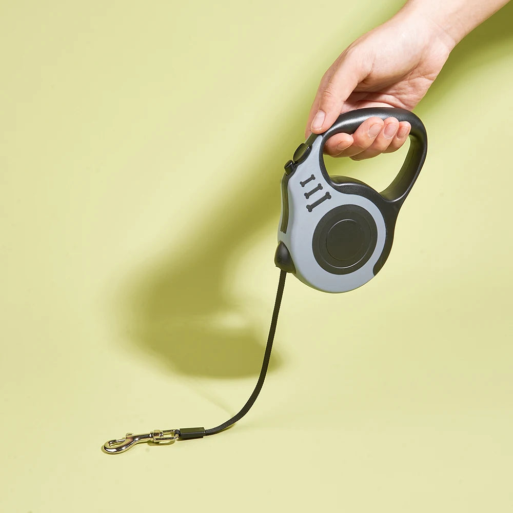 Retractable Nylon Dog Leash — Adjustable Length Lead
