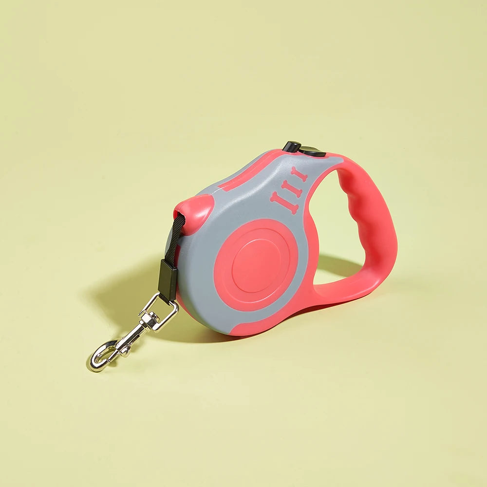 Retractable Nylon Dog Leash — Adjustable Length Lead