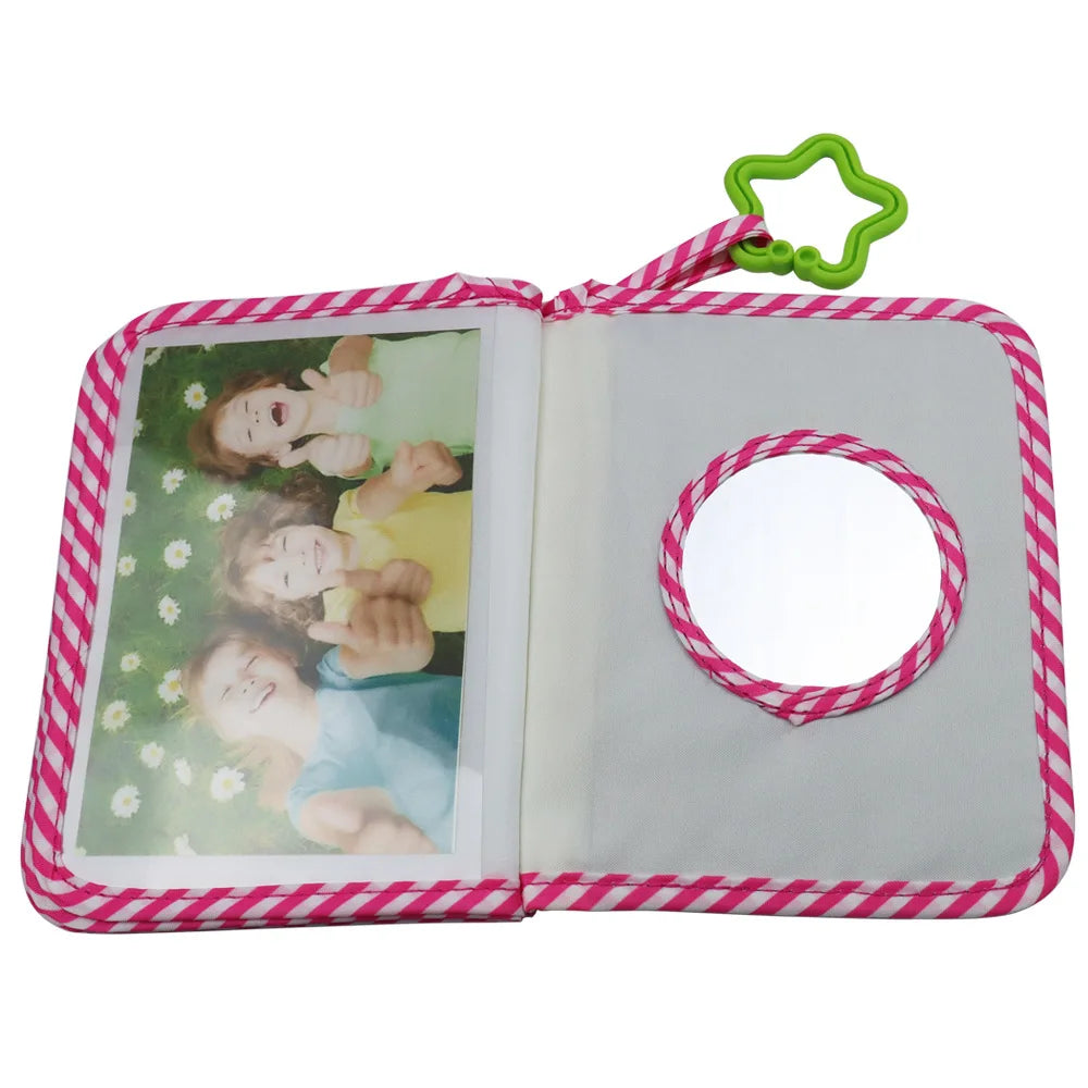 Newborn Baby Photo Album – First Year Memory Book for Babies, DIY Growth Album with Family Record, Baby Shower Gift, Giraffe Theme