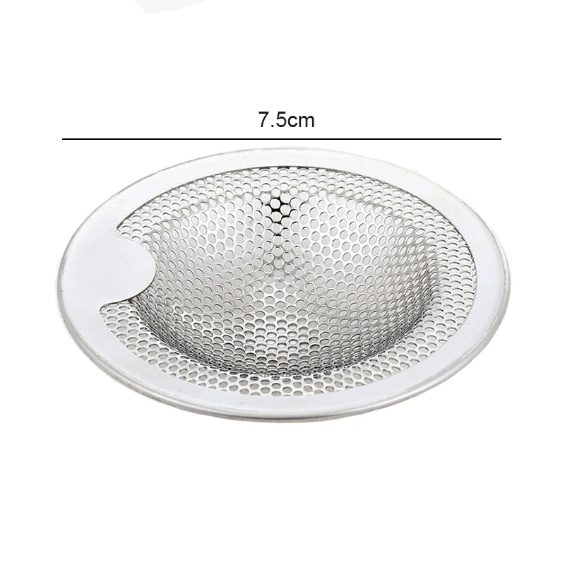 Kitchen Sink Filter Stainless Steel Anti-blocking Sink Sewer Strainers Bathroom Floor Drains Net Hair Catcher Garbage Filters