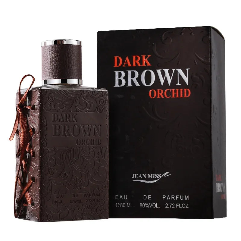 Dark Brown Orchid Perfume 80ml – Retro Whiskey Pheromone Eau de Parfum Body Spray, Unisex Fragrance for Men & Women