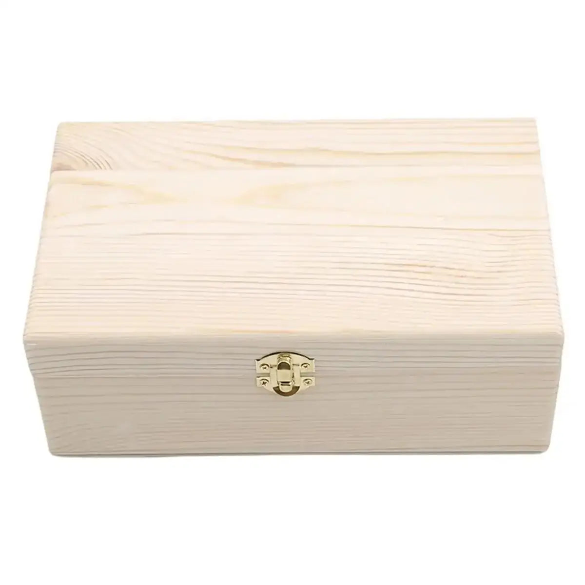 Wooden Storage Box Rectangular Flip Solid Wood Gift Handmade Craft Jewelry Case