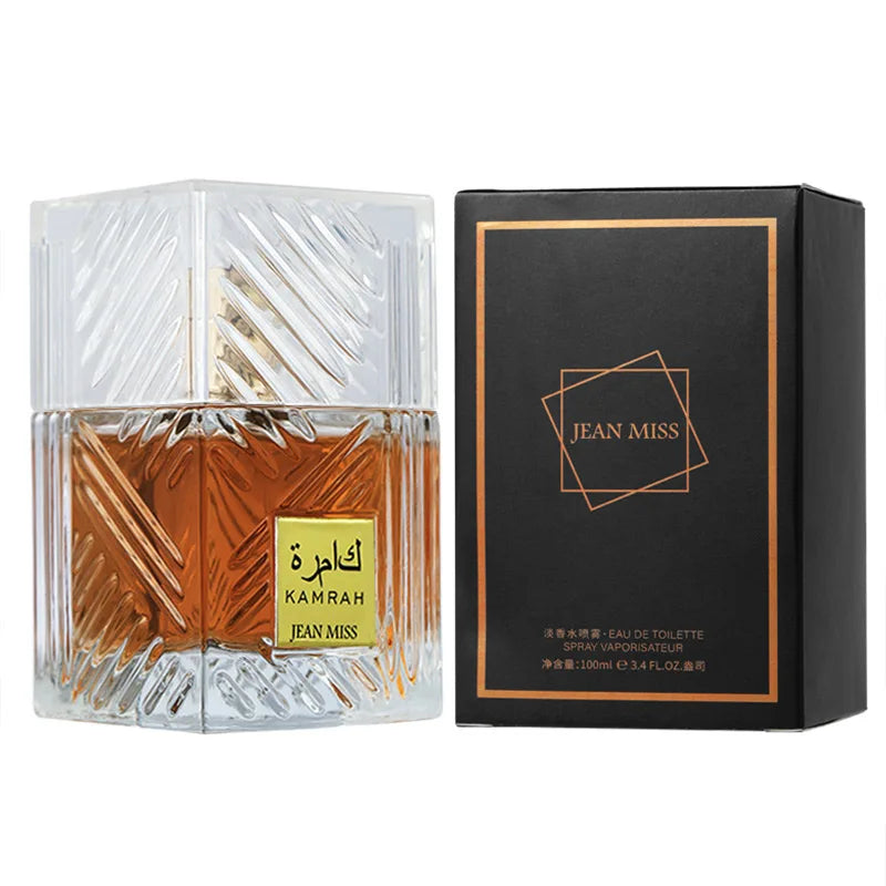 Arab Brand Leather Notes Perfume Unisex Fresh Romantic Fougere Scent Woody Notes Strong Pheromone Lasting Cologne Perfume Gift