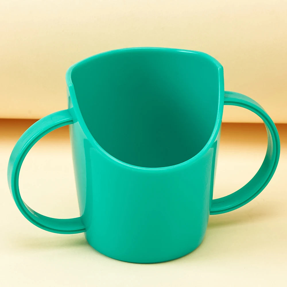 Infant Training Cup – Baby Drinking Cup with Slanted Spout, Anti-Choking Design, Protects Nose, for Water & Milk