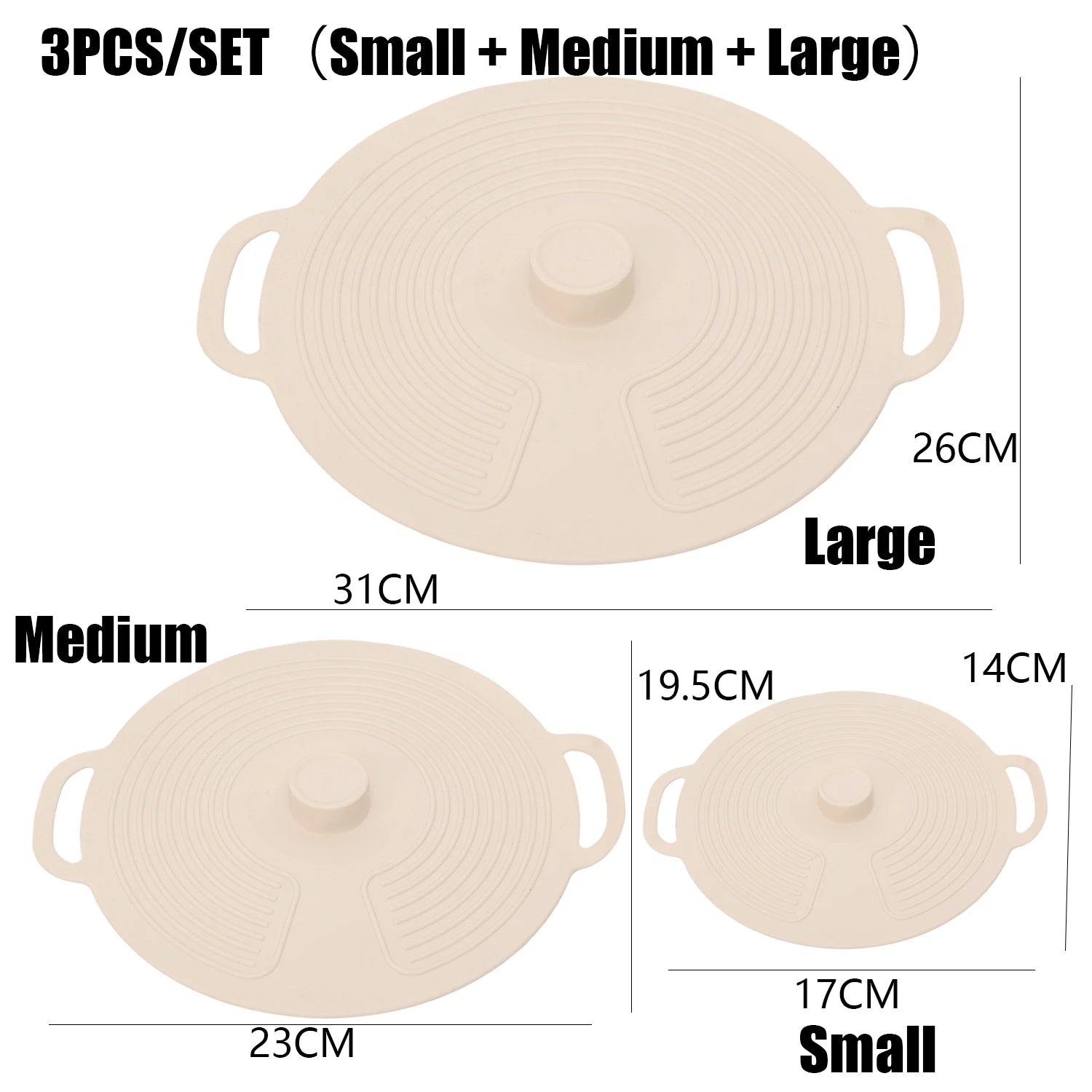 Versatile Silicone Bowl Covers Set Multi Purpose Fresh Keeping Lids Handle Design Microwave Refrigerator Food Splatt Guard Plate