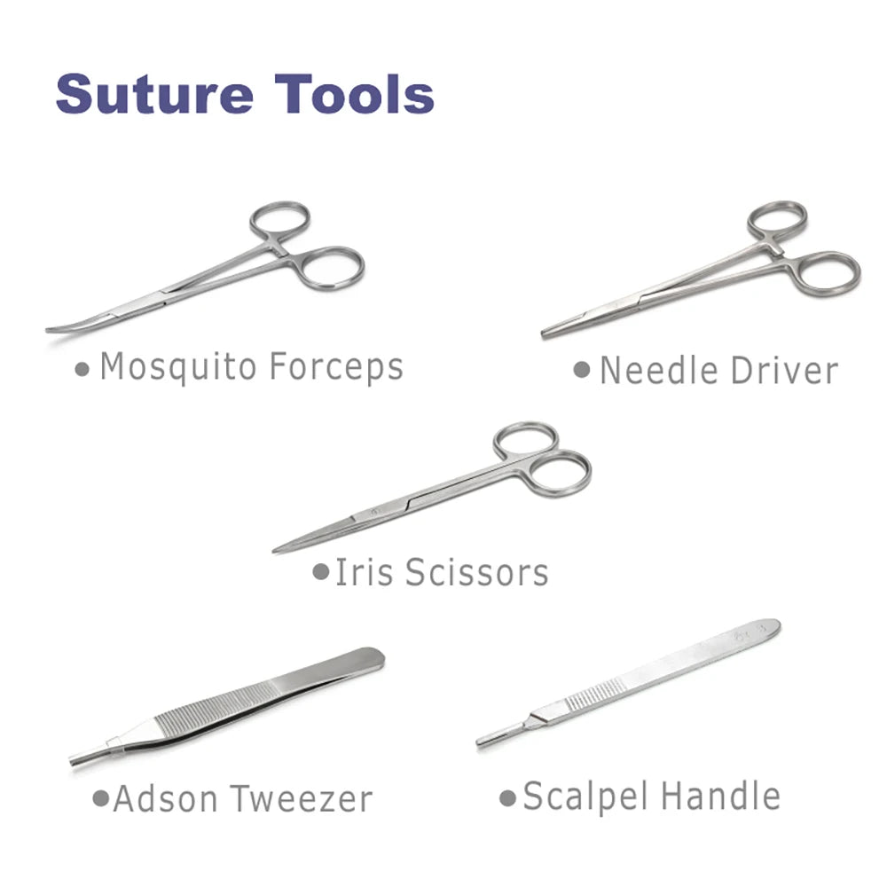 Medical Student Suture Training Kit – Skin Pad Model with Surgical Practice Tools, Educational & Teaching Equipment