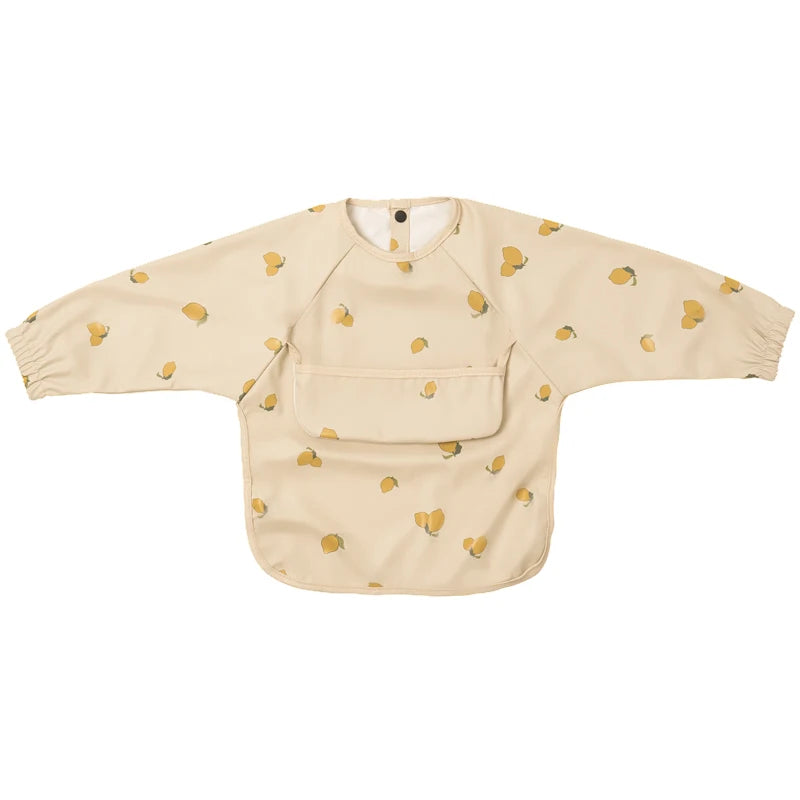 Toddler Art Smock Bib – Waterproof Baby Bib with Long Sleeves, Easy-to-Clean Painting & Mealtime Apron for Boys and Girls