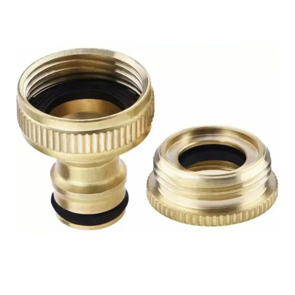 Pressure Washer Hose Adaptor Brass Hose Tap Connector 3/4'' 1/2'' THREADED GARDEN WATER PIPE ADAPTER FITTING Watering Equipment