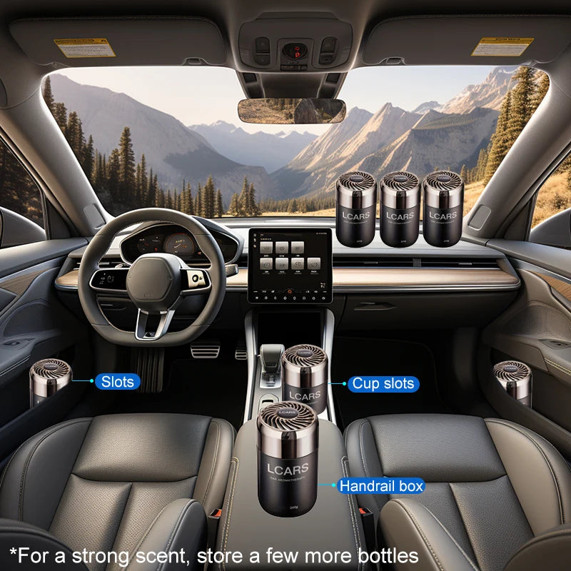 Luxury Car Diffuser with Gentle Perfume – Scented Wax Air Freshener for Auto Interior, Home & Office