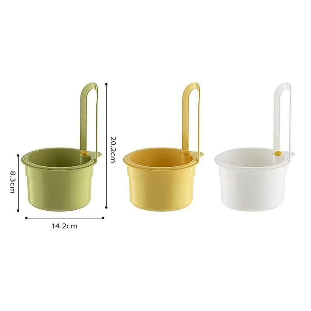 Creative Kitchen Sink Hanging Strainer Basket Detachable Openable Bottom Cover Kitchen Garbage Filter Quickly Drain Clean Rack