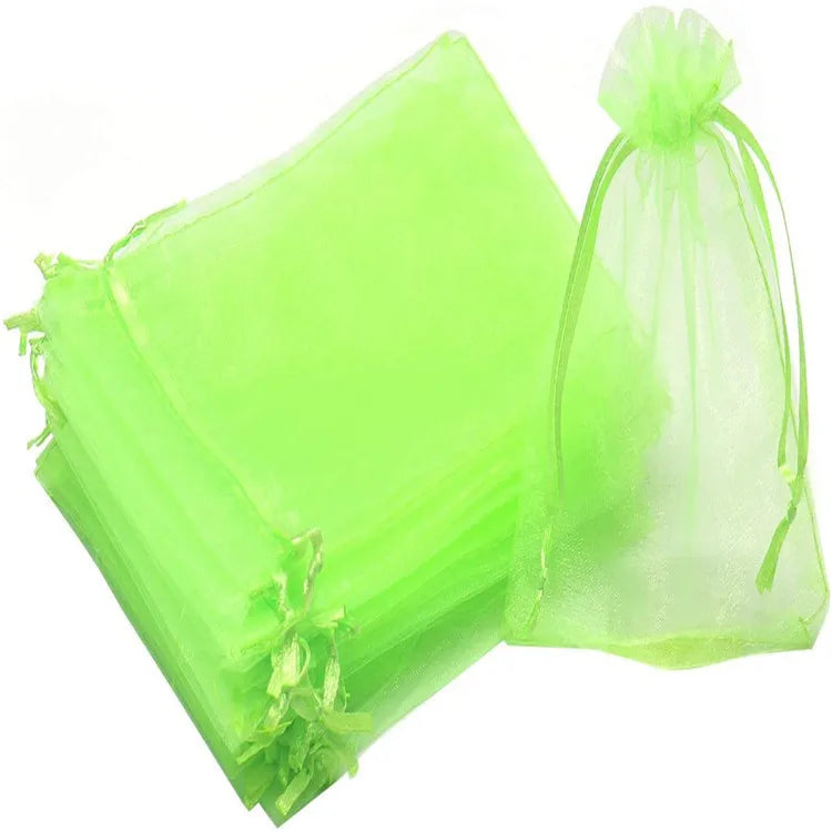 100/50/20Pcs Fruit Protection Bags with Drawstring Fruit Protection Mesh Bag Protective Pouches for Strawberry Organza Gift Bags
