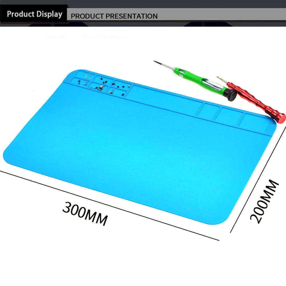 Repair Pad Silicone Waterproof Motherboard Electronic Equipment Repair Board Multi-Component Placement Heat Tin removal work pad