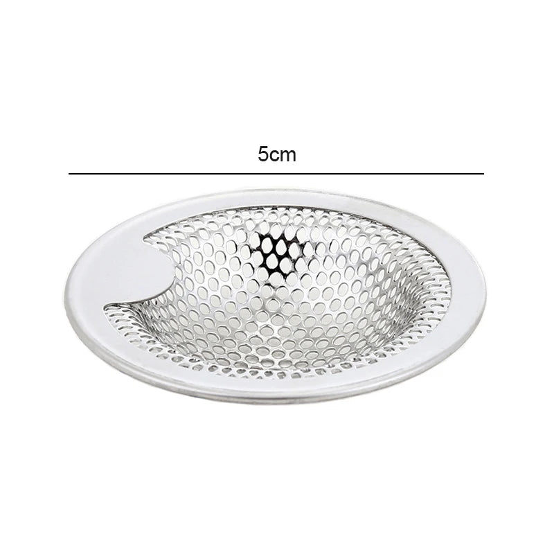Kitchen Sink Filter Stainless Steel Anti-blocking Sink Sewer Strainers Bathroom Floor Drains Net Hair Catcher Garbage Filters