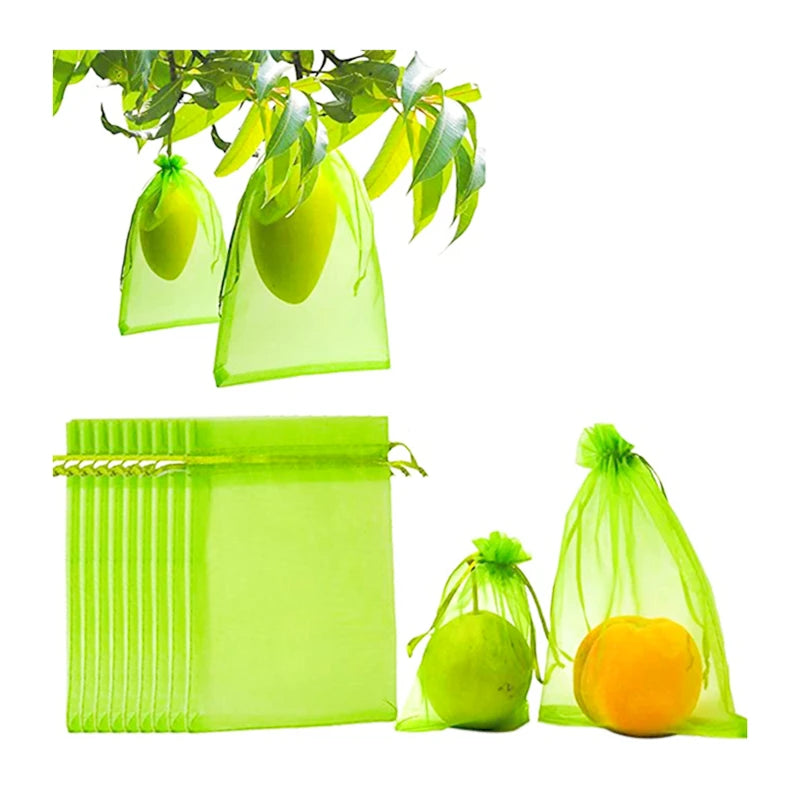 100/50/20Pcs Fruit Protection Bags with Drawstring Fruit Protection Mesh Bag Protective Pouches for Strawberry Organza Gift Bags