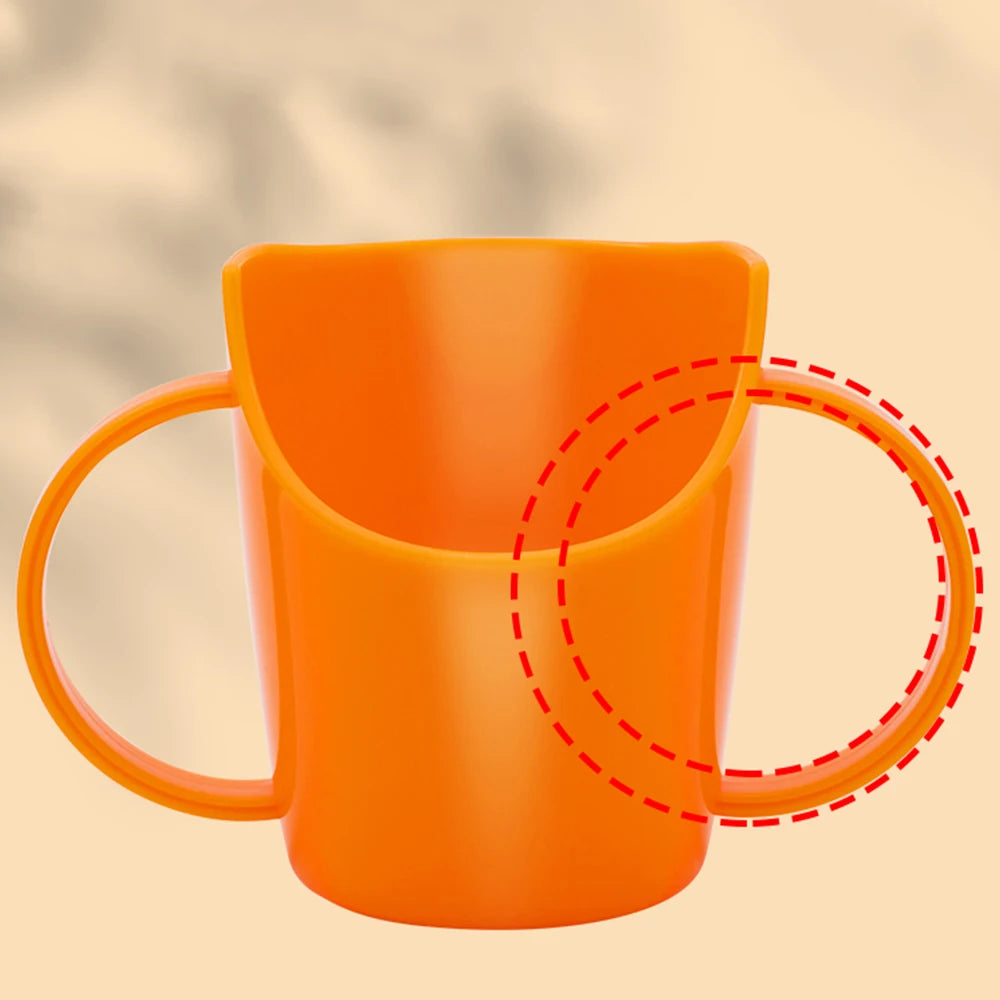 Infant Training Cup – Baby Drinking Cup with Slanted Spout, Anti-Choking Design, Protects Nose, for Water & Milk