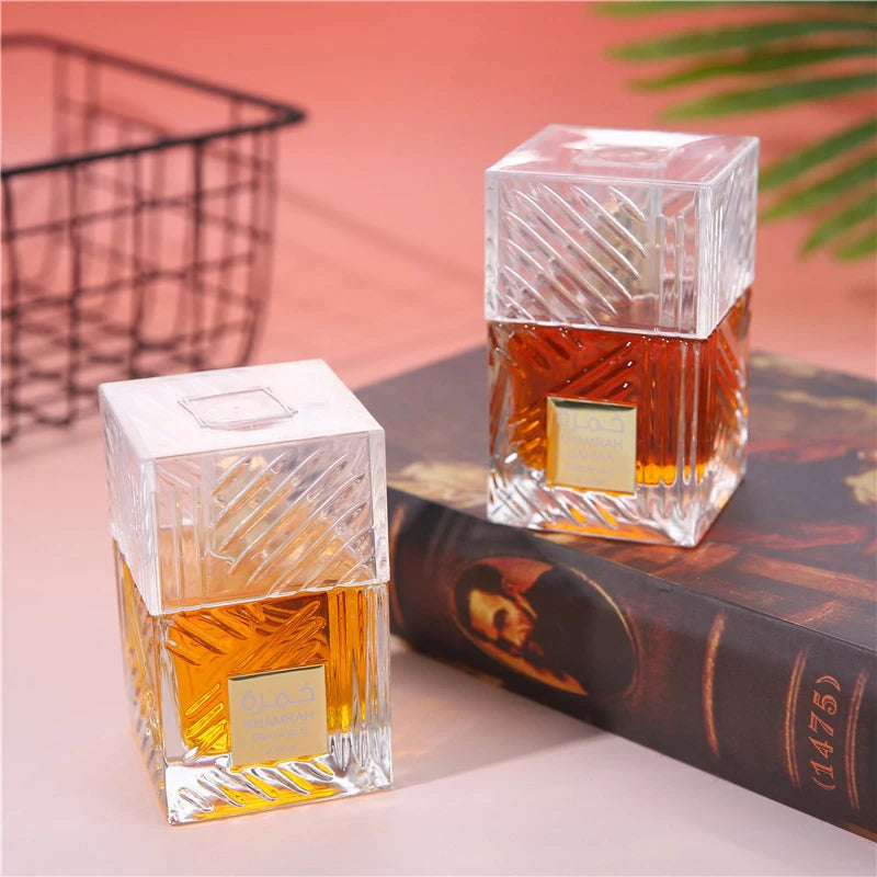 Arab Brand Leather Notes Perfume Unisex Fresh Romantic Fougere Scent Woody Notes Strong Pheromone Lasting Cologne Perfume Gift