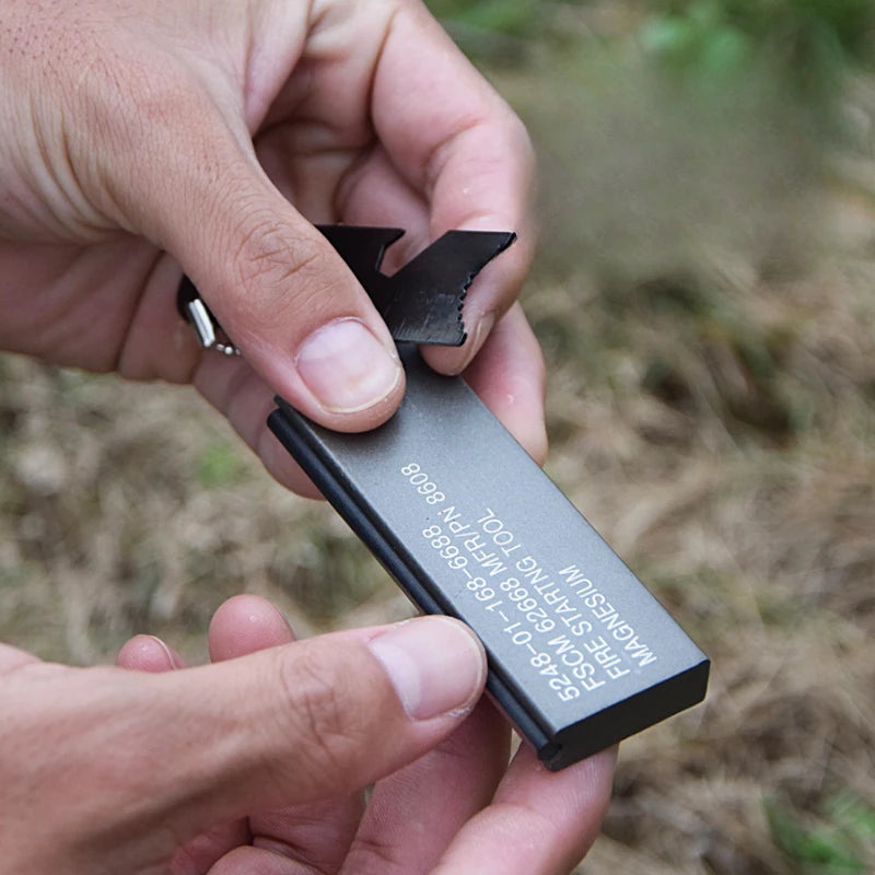 Survival Fire Starter Kit – Waterproof Magnesium Flint & Steel Stick for Camping, Hiking & Outdoor Adventures