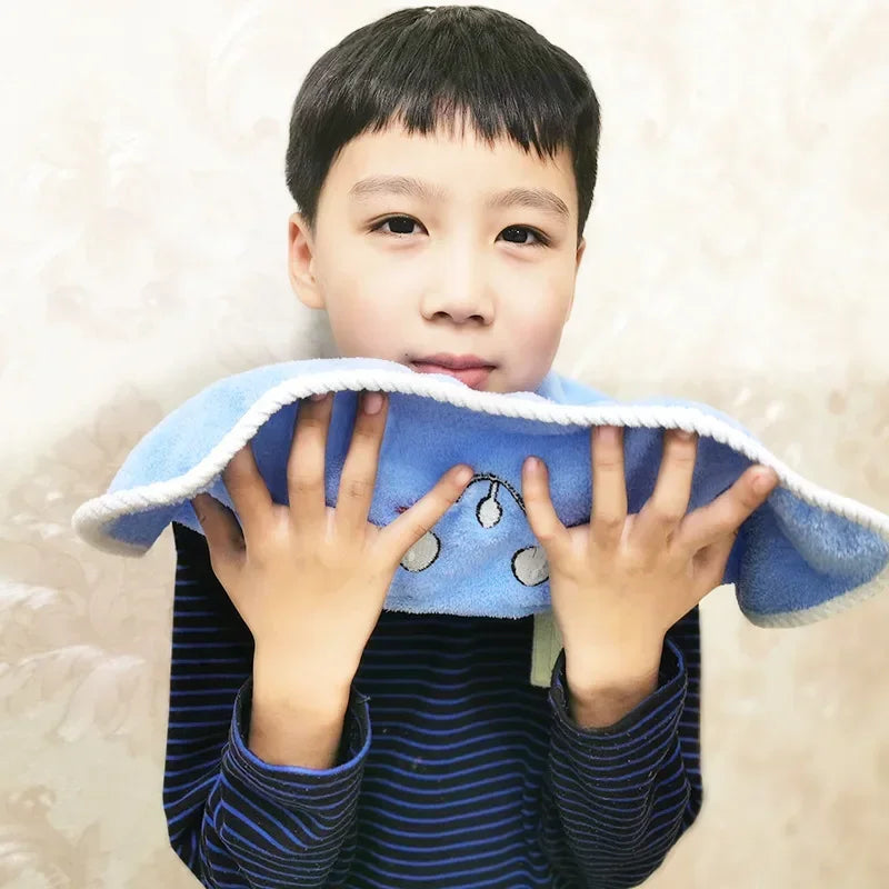 Kids Bibs & Soft Face Towels – Saliva Bibs for Boys and Girls, Baby Tooth Brushing Learning Towel, Ages 3-8