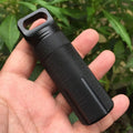 EDC Survival Kit – New Aluminum Waterproof Capsule for Pills, Bottles & Outdoor Storage, Airtight Tool Container