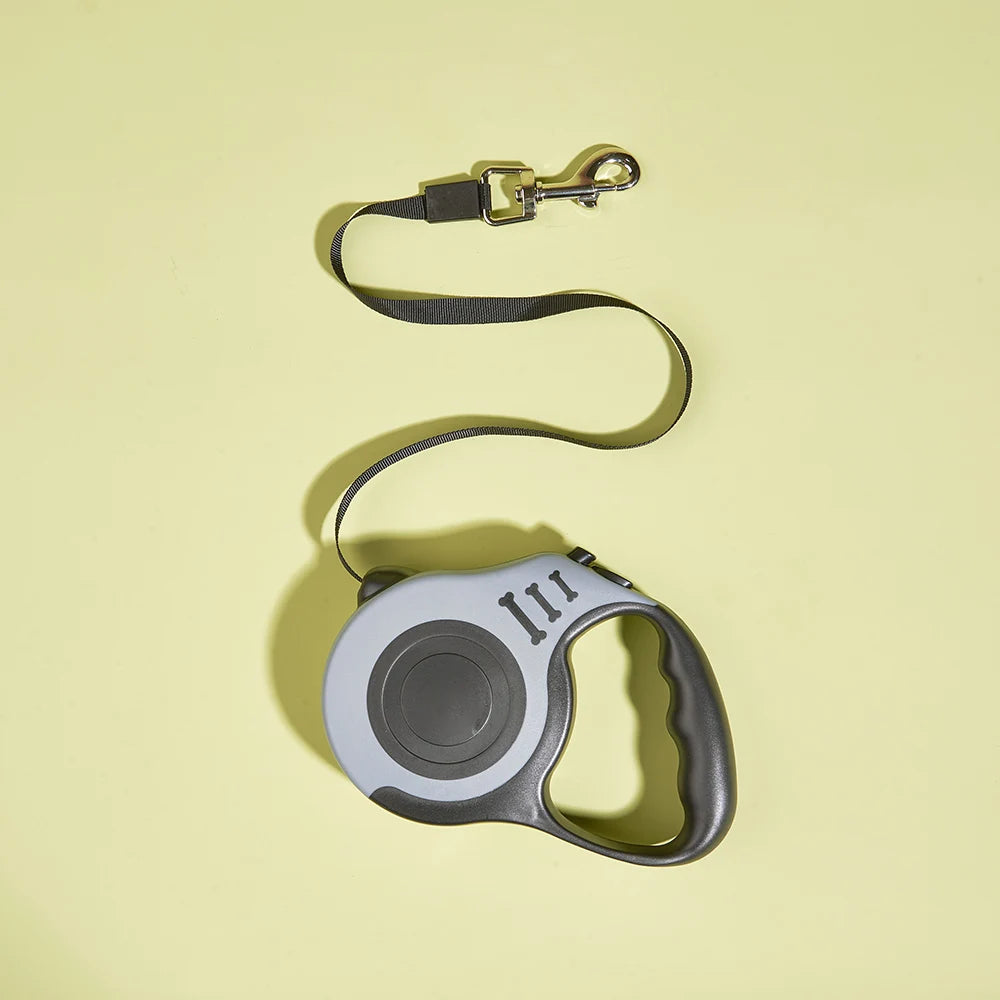 Retractable Nylon Dog Leash — Adjustable Length Lead