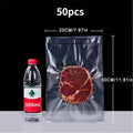 50pcs Vacuum Sealer Bags, Disposable Airtight Compression Bag, Transparent Food Packaging Bag, For Meat,Fruit And Vegetable
