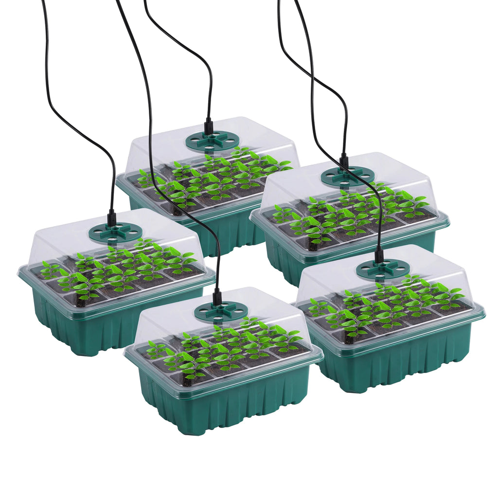 Seed Starter Tray with LED Grow Light — Germination Planter