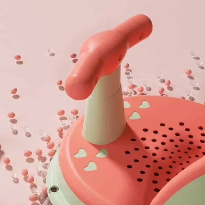 Portable Baby Shower Seat – Anti-Slip Bath Seat with Suction Cups for Newborns and Toddlers, Play & Safety Seat