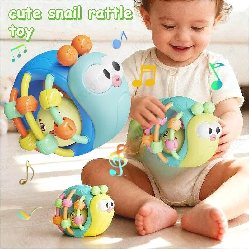 Soft Baby Rattle Balls – Educational Sensory Toy for Hand Grasp, Crawling & Early Development, 0-12 Months Babies