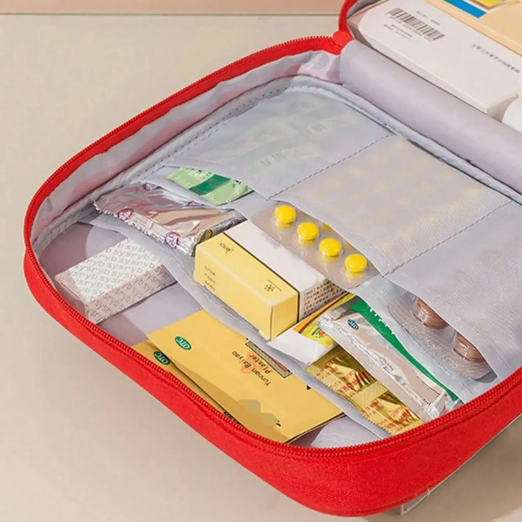 Home & Travel First Aid Kit – Portable Medical Bag with Large Capacity for Outdoor, Emergency, and Daily Use