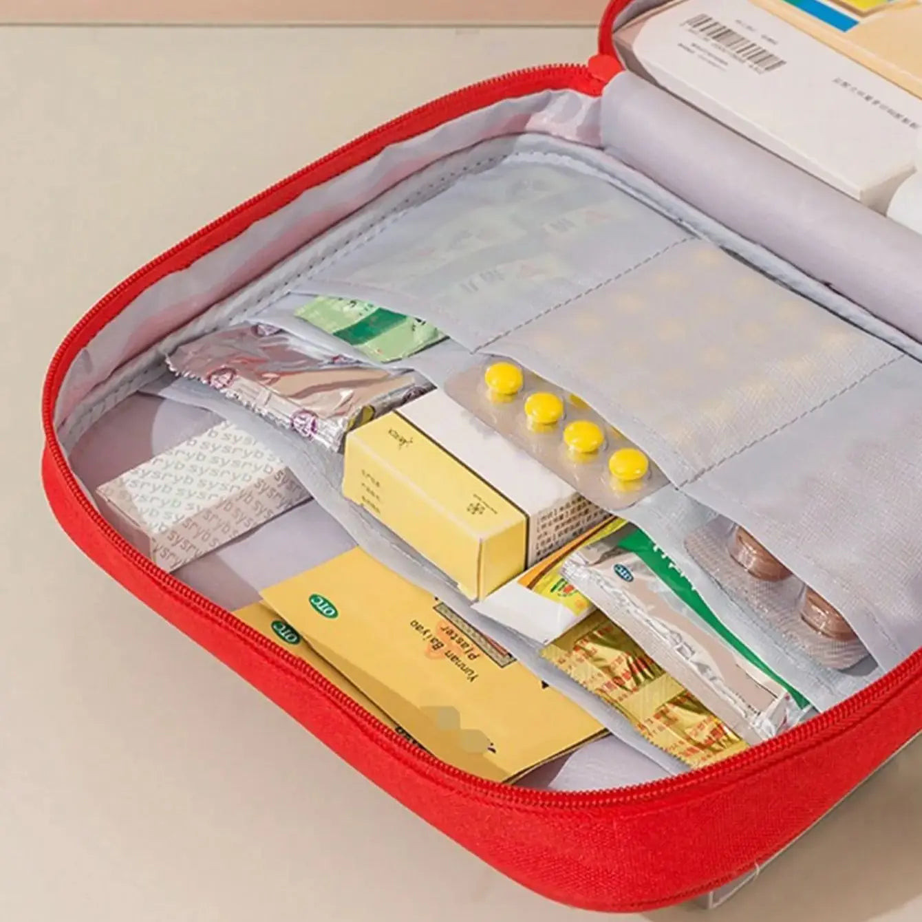 Home & Travel First Aid Kit – Portable Medical Bag with Large Capacity for Outdoor, Emergency, and Daily Use