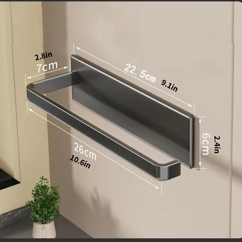 Kitchen paper holder, wall-mounted refrigerator magnetic paper towel holder, side cabinet for storing items, non-drilling fresh