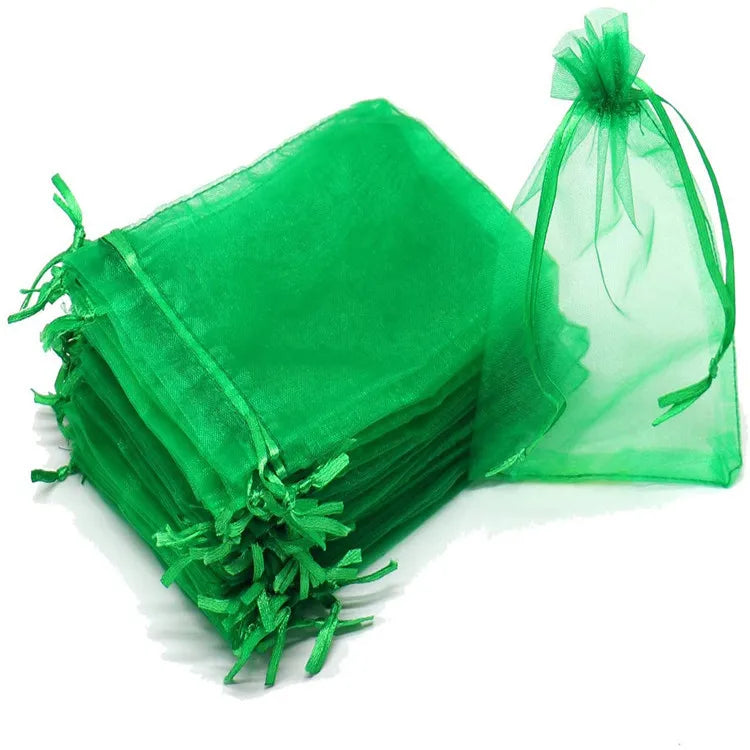 100/50/20Pcs Fruit Protection Bags with Drawstring Fruit Protection Mesh Bag Protective Pouches for Strawberry Organza Gift Bags
