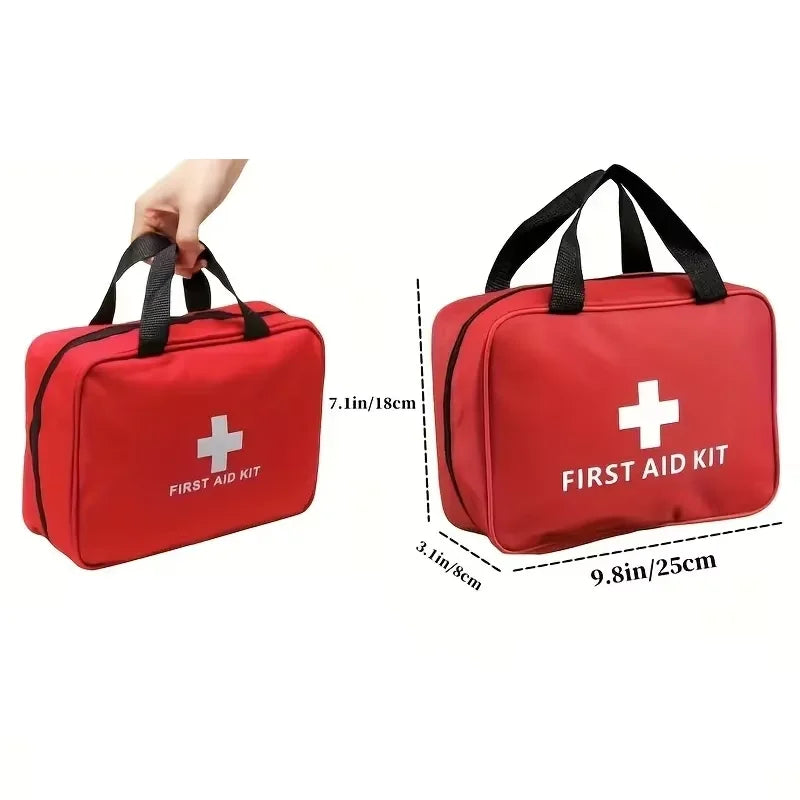 Portable First Aid Kit 184PCS – Multi-Purpose Emergency Medical Supplies for Camping, Hiking, Outdoor & Travel Use