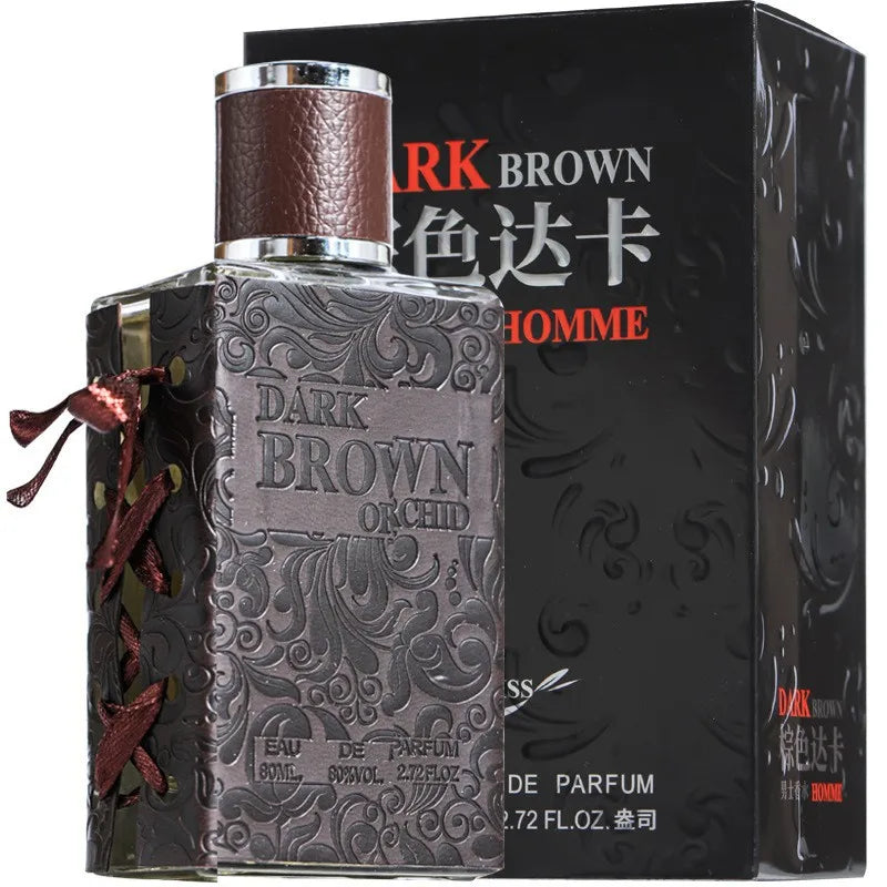 Dark Brown Orchid Perfume 80ml – Retro Whiskey Pheromone Eau de Parfum Body Spray, Unisex Fragrance for Men & Women