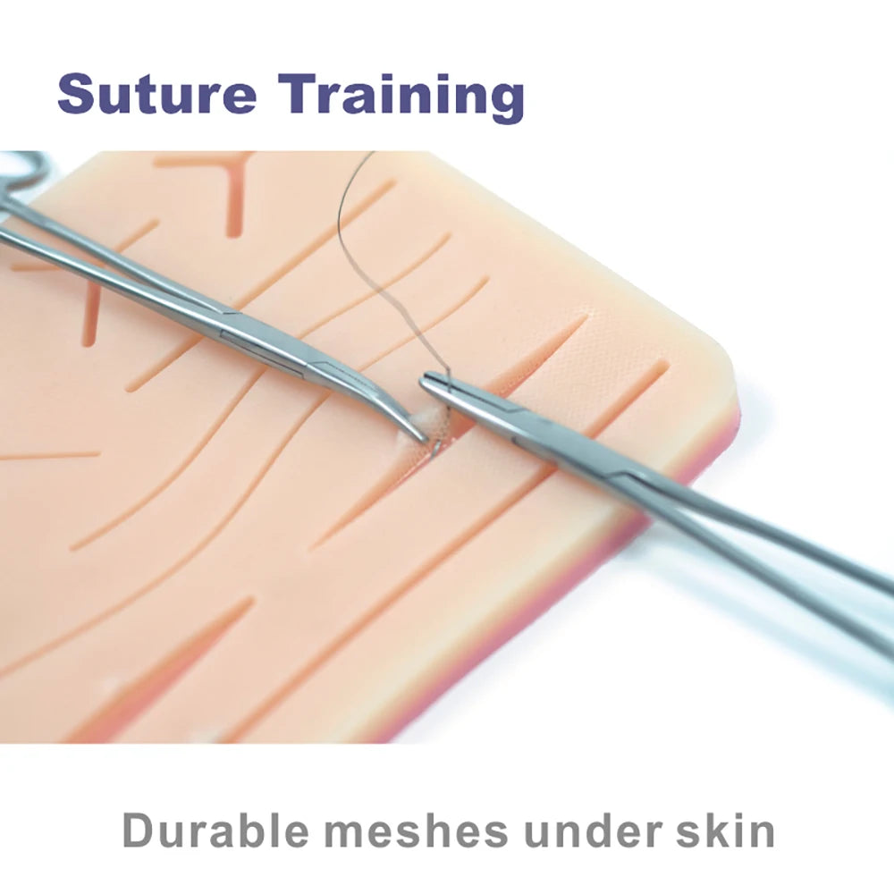 Medical Student Suture Training Kit – Skin Pad Model with Surgical Practice Tools, Educational & Teaching Equipment