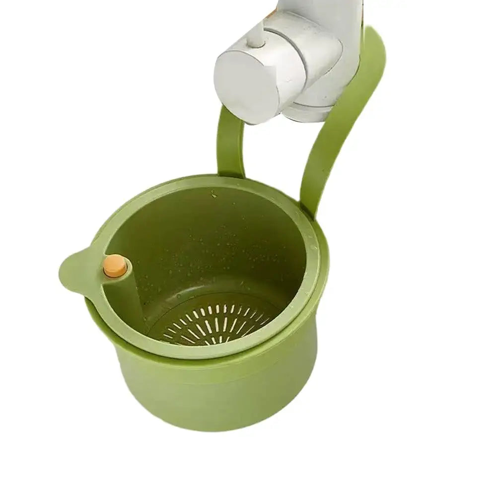 Creative Kitchen Sink Hanging Strainer Basket Detachable Openable Bottom Cover Kitchen Garbage Filter Quickly Drain Clean Rack