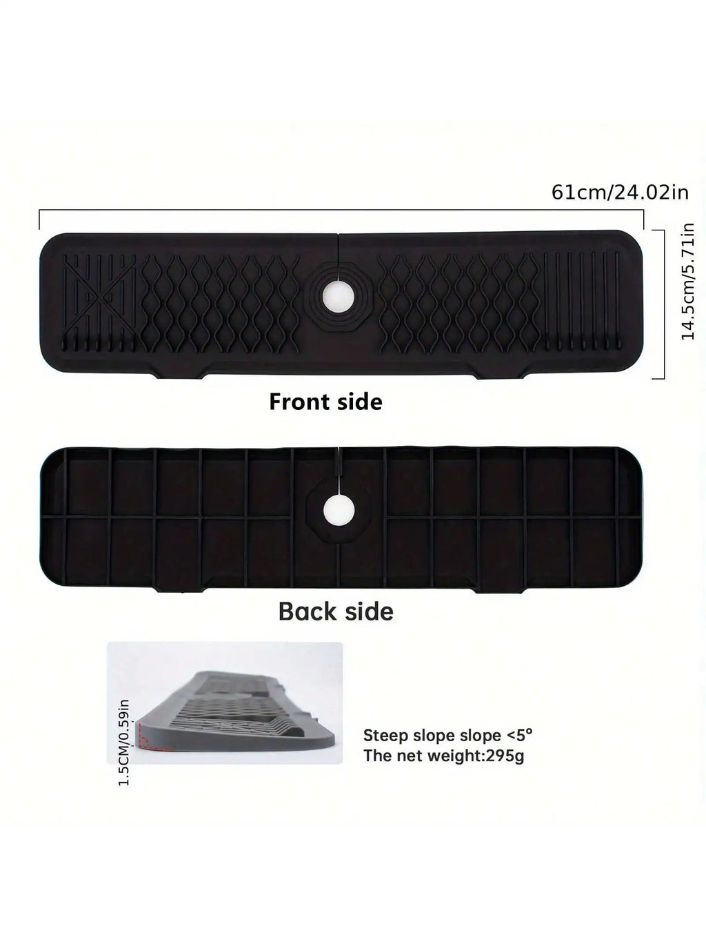 Silicone Sink Splash Mat — Drainage & Countertop Protector