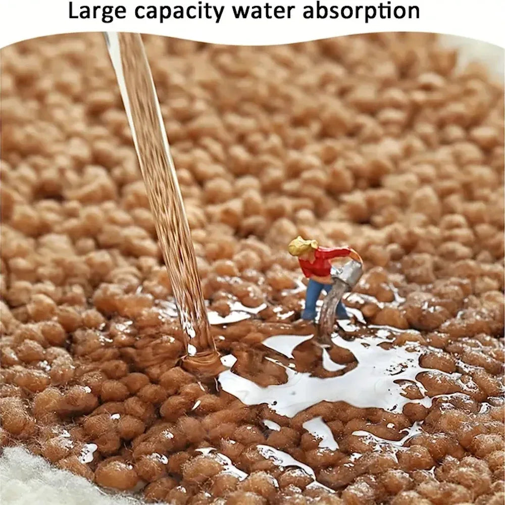 Bathroom Rugs Mats Water Absorbent Non-Slip Mat Used in Bathroom, Shower, Room, Etc.Soft Microfiber Bath Mat Machine Washable