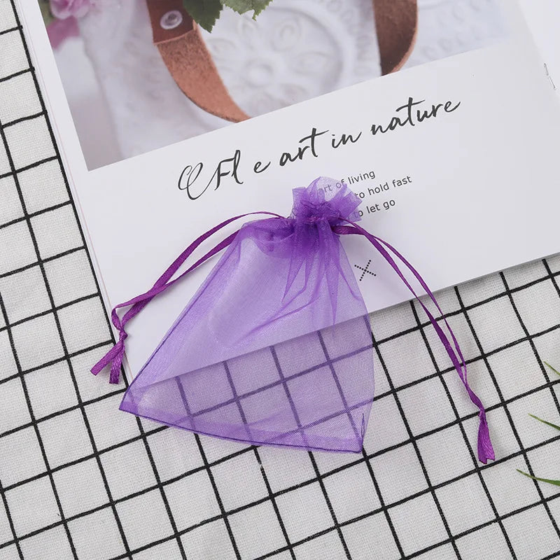 100/50/20Pcs Fruit Protection Bags with Drawstring Fruit Protection Mesh Bag Protective Pouches for Strawberry Organza Gift Bags