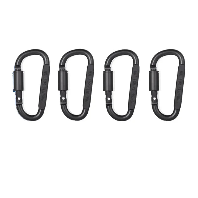 Carabiner Keychain Set – 4-6PCS Aluminum Alloy Clips for Camping, Survival, Tactical EDC & Outdoor Gear