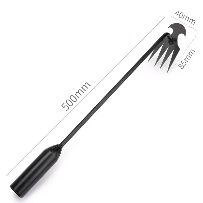 4 Teeths - Multifunctional Hand Weeder for Garden - Durable & Portable Garden Weeding Tool for Vegetable Gardening & Farm Planti