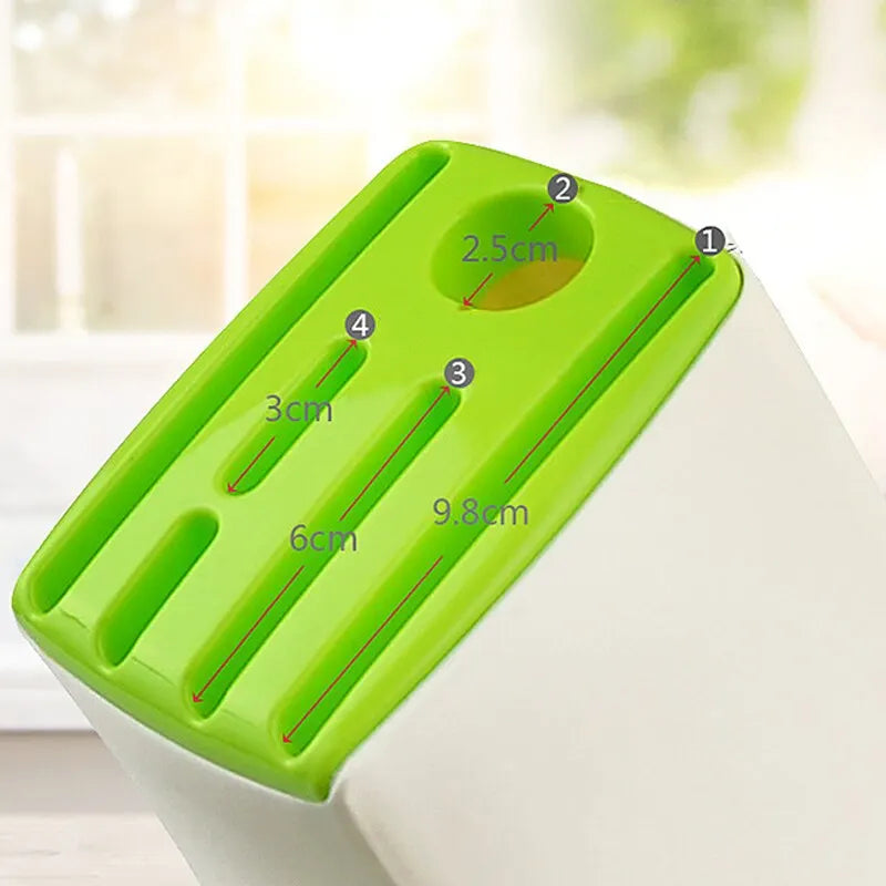 1pc MultiFunction Durable Kitchen Plastic Knife Stand Holder Storage Drainage Cutlery Rack Organizer