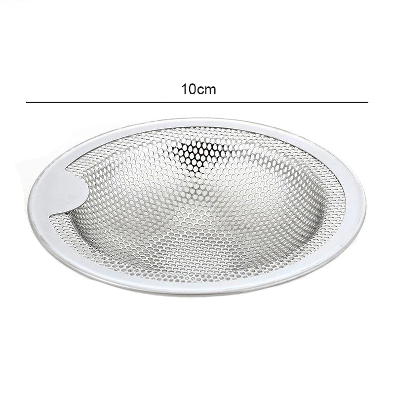 Kitchen Sink Filter Stainless Steel Anti-blocking Sink Sewer Strainers Bathroom Floor Drains Net Hair Catcher Garbage Filters