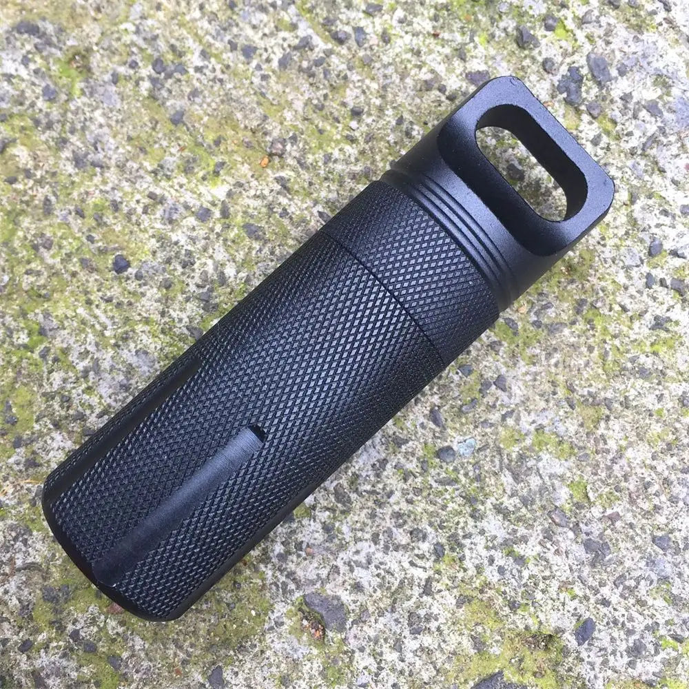 EDC Survival Kit – New Aluminum Waterproof Capsule for Pills, Bottles & Outdoor Storage, Airtight Tool Container