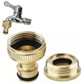 Pressure Washer Hose Adaptor Brass Hose Tap Connector 3/4'' 1/2'' THREADED GARDEN WATER PIPE ADAPTER FITTING Watering Equipment