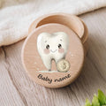 Personalized Baby Tooth Box – Wooden Milk Teeth Storage Box with Custom Name, First Tooth Keepsake Box for Boys & Girls